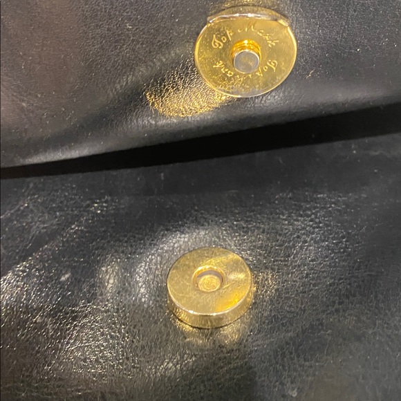 Black Maxime Moda Gold Chain Shoulder Bag from Italy - Picture 13 of 13